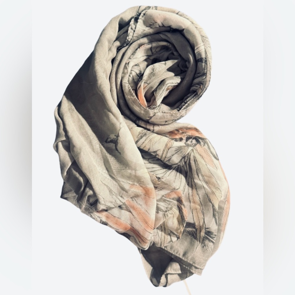 Anthropologie Floral Patterned Scarf